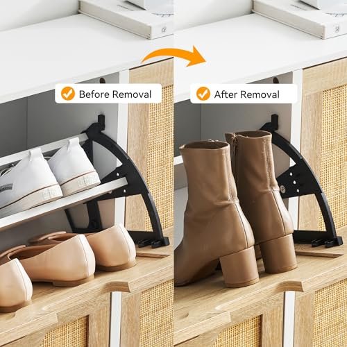 Coucheta - coucheta 4 Flip Drawers Shoe Storage Cabinet
