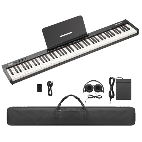 Coucheta keyboard Piano 88 Key Full Size Semi Weighted Electronic Keyboard Piano Set